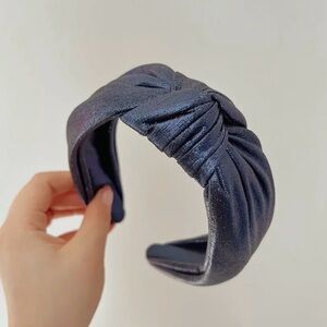 Navy Metallic Knot Headband - NWT
